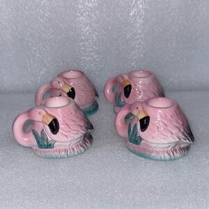 Vintage 1989 Pink Flamingo Candle Holder Sarsaparilla Five and Dime
